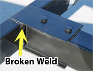 broken weld