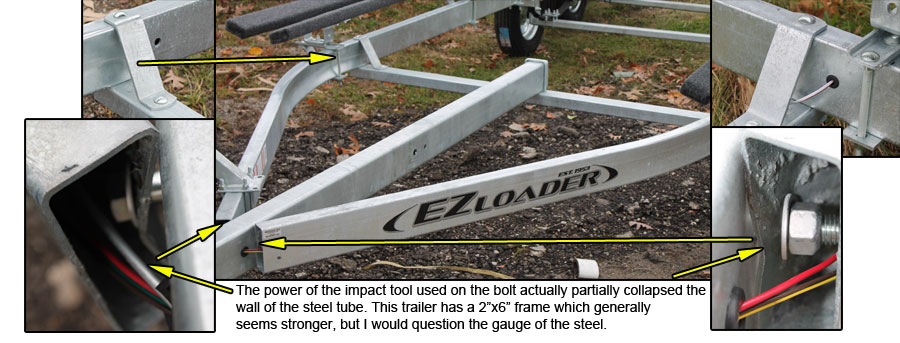 bolt together pontoon trailer frames